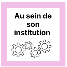 Visuel au sein de son institution
