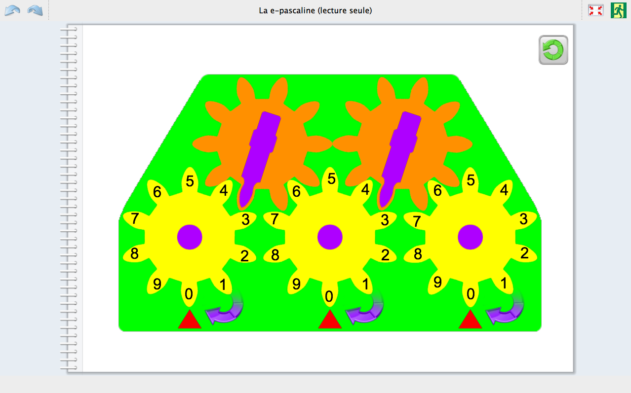 image e-pascaline et page cahier